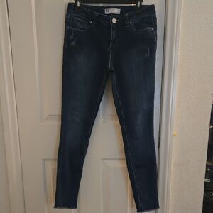 RSQ Dark Blue Women's Melrose Cuff Ankle Jeans